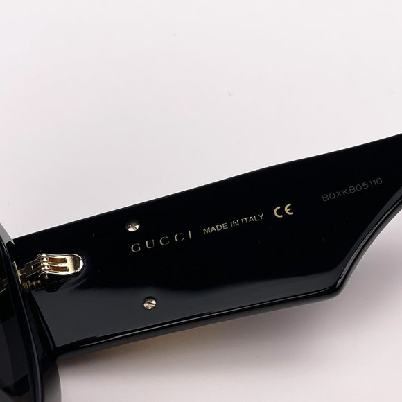 Gucci GG0956S 003 Sunglasses Black Gold Logo Women main image 6